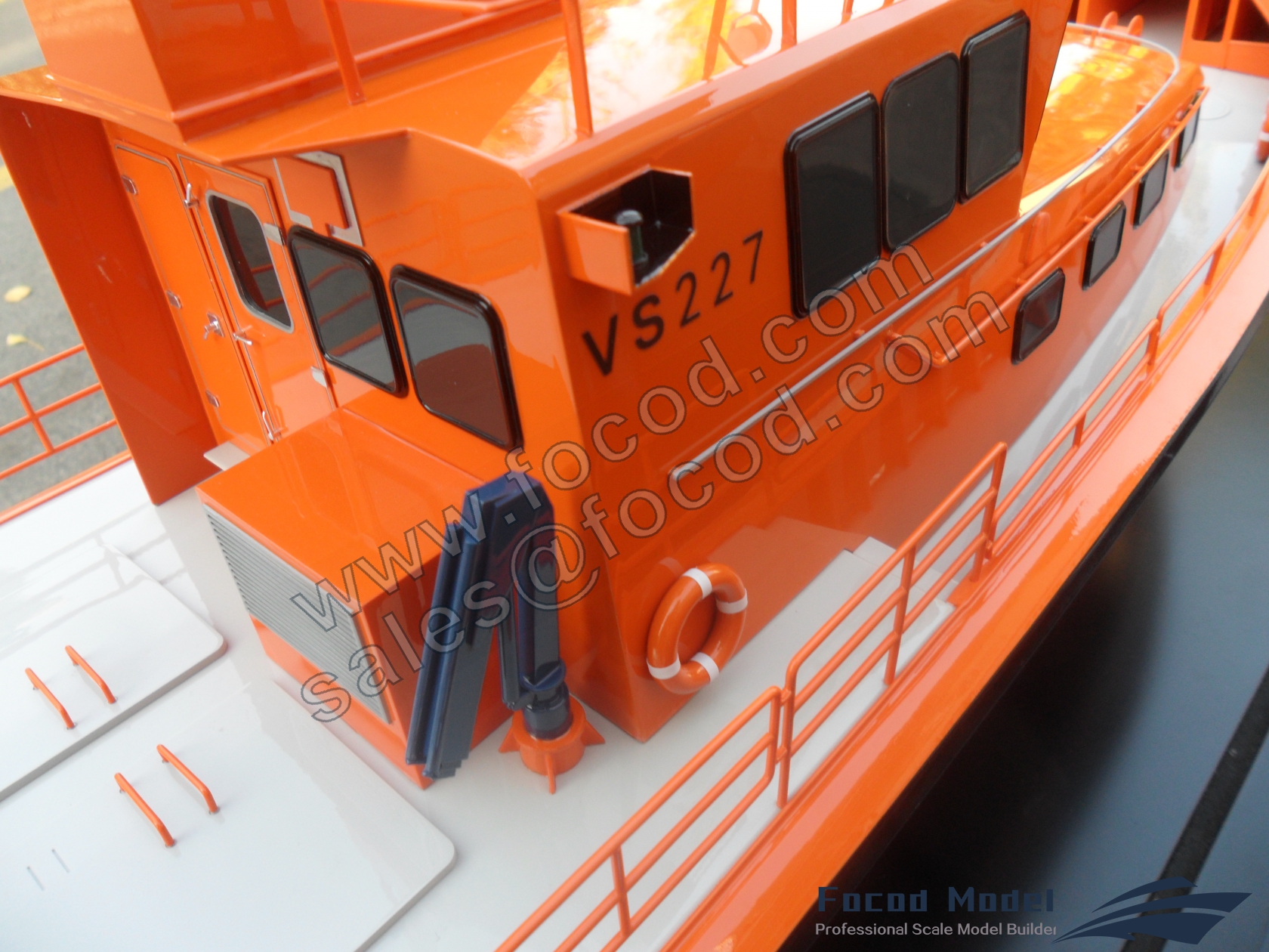 customized model of Search and Rescue boat